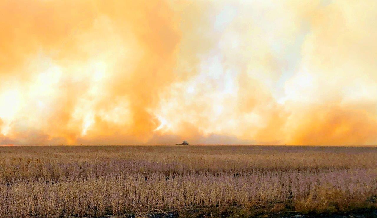 Fire in the Corn Farmer’s Best Crop of Lifetime Burns Day Before